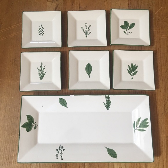 STL Dining Sushi Serving Platter With 6 Serving Plates Made In